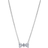 Pandora Sparkling Bow Necklace - Silver/Transparent