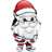 Pandora Playful Santa Charm - Silver/Red/Black