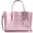 Coach Outlet Mollie Tote Bag 25 - Novelty Leather/Silver/Metallic Pink