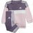 adidas Infant Tiberio 3 Stripes Colorblock Long Sleeve Set - Shavio/White/Clpink