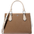 Michael Kors Marilyn Medium Color Block Saffiano Leather Satchel - Dkcmlmelange