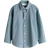 H&M Long-Sleeved Cotton Shirt - Turquoise