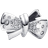 Pandora Sparkling Bow Charm - Silver/Transparent