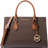 Michael Kors Sheila Medium Logo Satchel - Brown