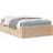 vidaXL Solid Wood Pine Sengeramme 126.5x206.5cm