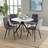 Core Products Aspen Grey/Black/White Dining Set 47x39.2cm 5pcs