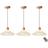DRINGP Rechargeable Battery Operated White/Natural Pendellampa ∅ 31cm 3st