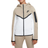 NIKE Big Kid's Sportswear Tech Fleece Full Zip Hoodie - Summit White/Khaki/Black/Black (HV5867-121)