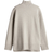 H&M Oversized Polo Neck Jumper - Light Beige Marl