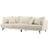 Sky Furniture Sofia Beige Sofa 260cm 3 personers