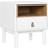 Home ESPRIT S3057002 White/Natural Bedside Table 48x40cm