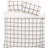 Argos Home Checked Grid Fleece Bedding Set Double Duvet Cover Beige (200x200cm)