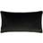 Paoletti Throw Pillow Cushion Cover Black (30x60cm)