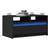 vidaXL Engineered Wood Black Soffbord 50x90cm