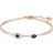 Swarovski Symbolic Evil Eye Bangle Bracelet - Rose Gold/Blue/Transparent