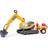Falk Super Builder Excavator with Trailer & Sand Playset