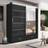 Florence Track-D Black Wardrobe 205x216cm