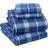 Sleepdown Cotton Flannel Bed Sheet Blue (264.2x238.8cm)