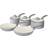 Swan Retro Grey Cookware Set with lid 5 Parts