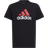 adidas Junior Essentials Two Color Big Logo Cotton Tee - Black/Better Scarlet/White