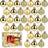 Ruisita Shatterproof Gold Christmas Tree Ornament 3cm 36pcs