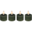 Cozzy Tea Light Green LED-lys 4.8cm 4stk