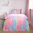 OHS Tie Dye Duvet Cover Multicolour (198x137cm)