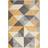 Dunelm Geo Squares Ochre Multicolour 160x220cm