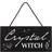 Something Different Crystal Witch Black/White Wall Decor 20x10cm