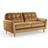 Dunelm Sven Opulent Caramel Sofa 174cm 3 Seater