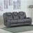 B&Q Sydney Grey Full Fabric Manual Reclining Sofa 205cm 3 Seater