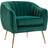 Homcom Shell Shaped Emerald Green Armchair 73cm