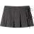 Bershka Box Pleat Mini Skirt With Bow Detail - Dark Grey