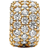 Pandora Sparkling Pavé Triple Row Charm - Gold/Transparent