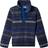 Columbia Youth Helvatia II Printed Half Snap Fleece Jacket - Grey Madras/Mountain Blue