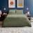 Silentnight Teddy Fleece Bear Bedding Fluffy Duvet Cover Green (200x200cm)