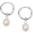 Syster P Treasure Hoops - Silver/Pearls