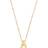 Kendra Scott Letter Pendant Necklace - Gold