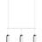 Herstal Edge Trio Matt White-Bronze Pendellampa ∅ 11.7cm