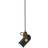 Le Klint Carronade II Small Black/Smoked Oak/Brass Pendel ∅ 12cm