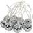 Fizz Creations Disco Mirror Ball Silver String Light 10 Lamps