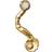 Maanesten Lynx Earring - Gold/Moonstone/Transparent