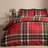 OHS Traditional Christmas Duvet Cover Green, Red (200x200cm)