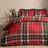 OHS Traditional Christmas Duvet Cover Red, Green (200x200cm)