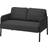 IKEA GLOSTAD Crackle Dark Grey Soffa 121cm 2-sits