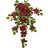 Nearly Natural Faux Poinsettia Holly Plant Red/Green Decoration 76.2cm 2pcs