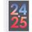 1Conzept 24/25 Spiral Calendar 18x15x3cm