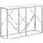 vidaXL 349993 Silver/Transparent Avlastningsbord 30x110cm