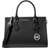 Michael Kors Sheila Medium Faux Saffiano Leather Satchel - Black