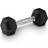 Master Fitness Rubber Chrome Hex Dumbbell 20kg